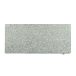 Plain Fleck Soft Green Runner- a 100% recycled material runner in shades of muted green and white.