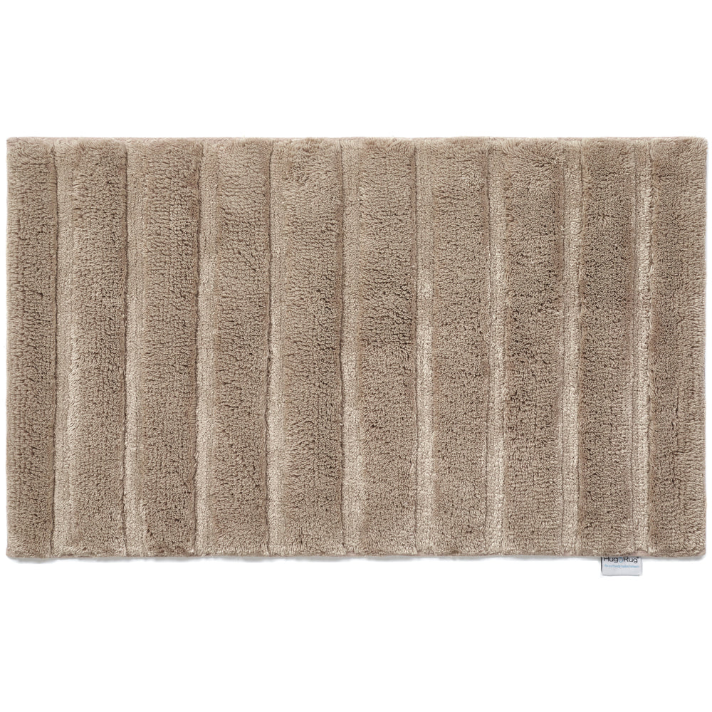 Bamboo Stripe Latte Bathmat 1