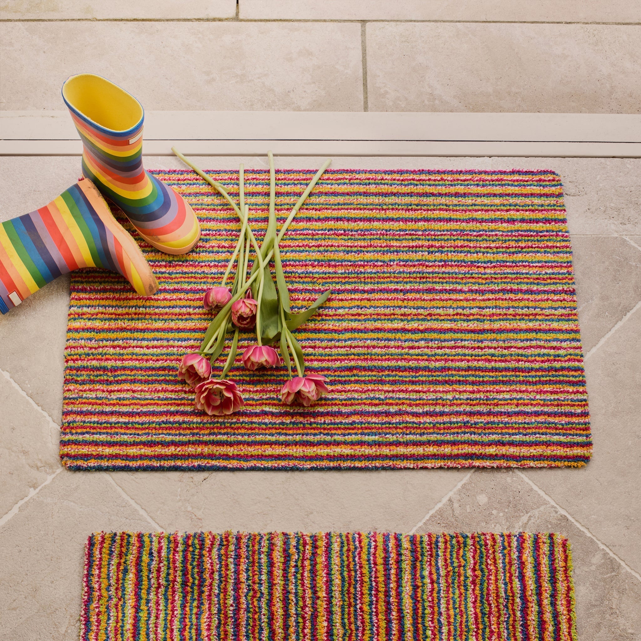 Striped Doormats | Washable Indoor Doormats | Hug Rug