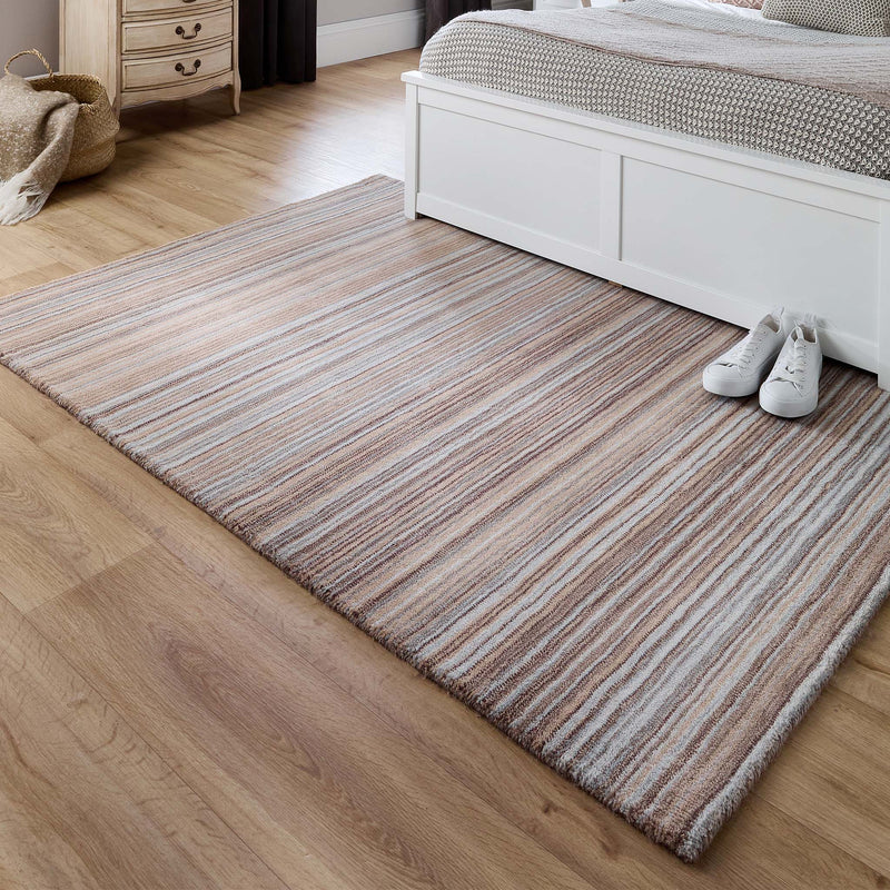 Striped Rugs - Fine Stripes Rug Beige