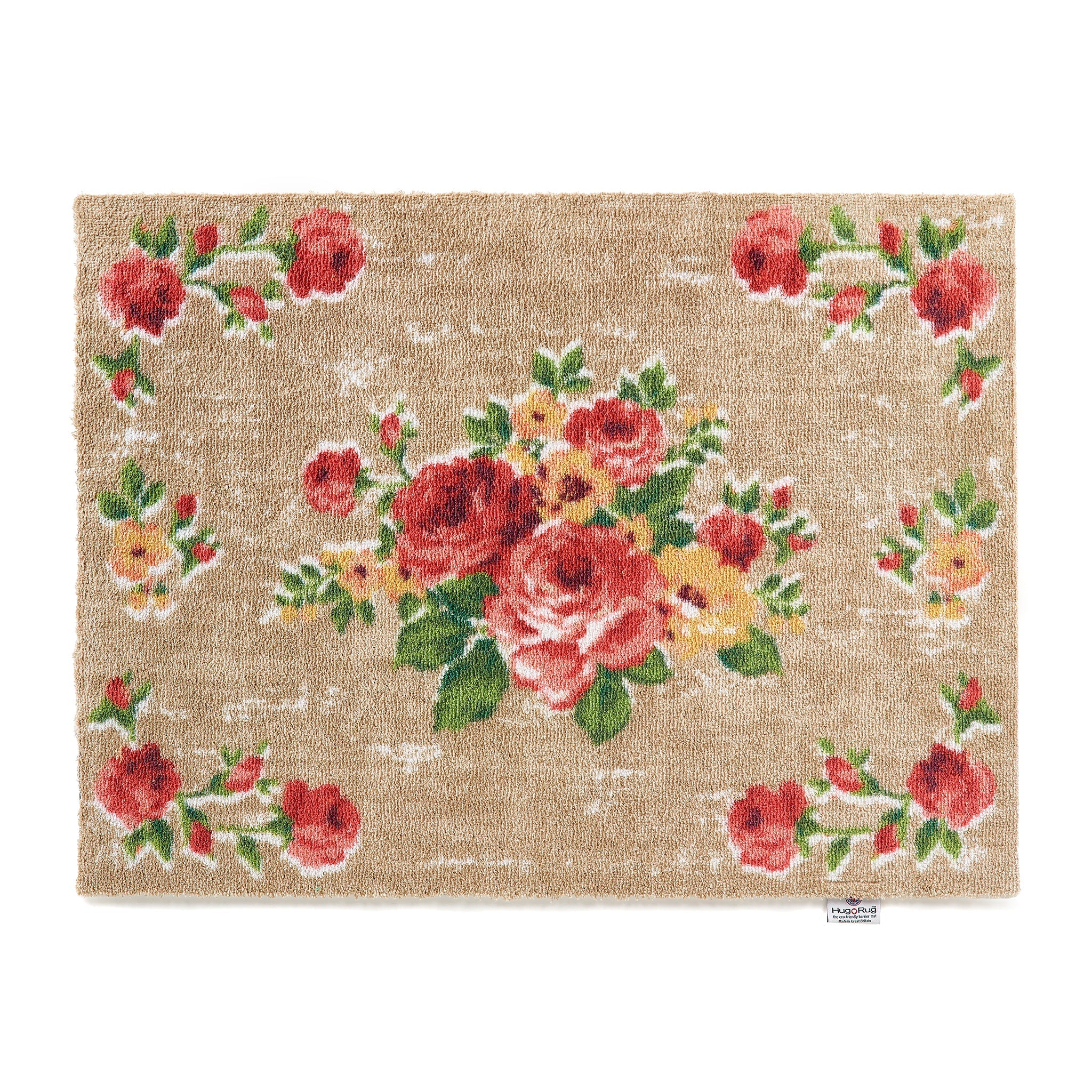 Vintage Rose Washable Doormat - Hug Rug