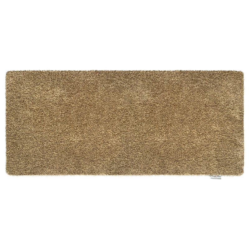Plain Fleck Stone Runner- a 100% recycled material runner in a blend of light brown, oatmeal, and cream flecks.
