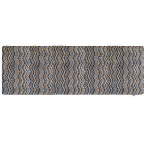 Ribbon Grey Zig Zag Washable Doormat 8