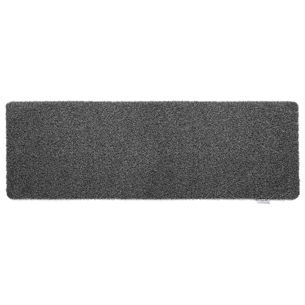 Plain Fleck Charcoal Runner- a 100% recycled material runner in a blend of dark and mid-grey flecks.