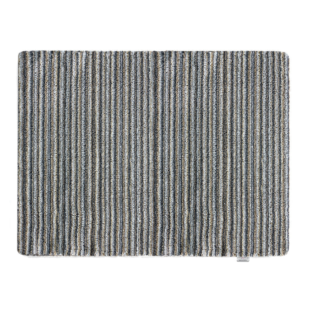 Candy Portland Stripe Washable Doormat made from 100% recycled materials, featuring a subtle striped pattern.