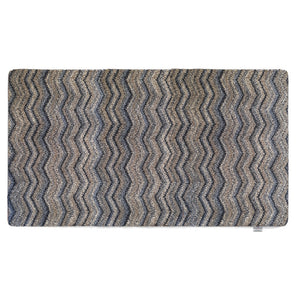 Ribbon Grey Zig Zag Washable Doormat 7