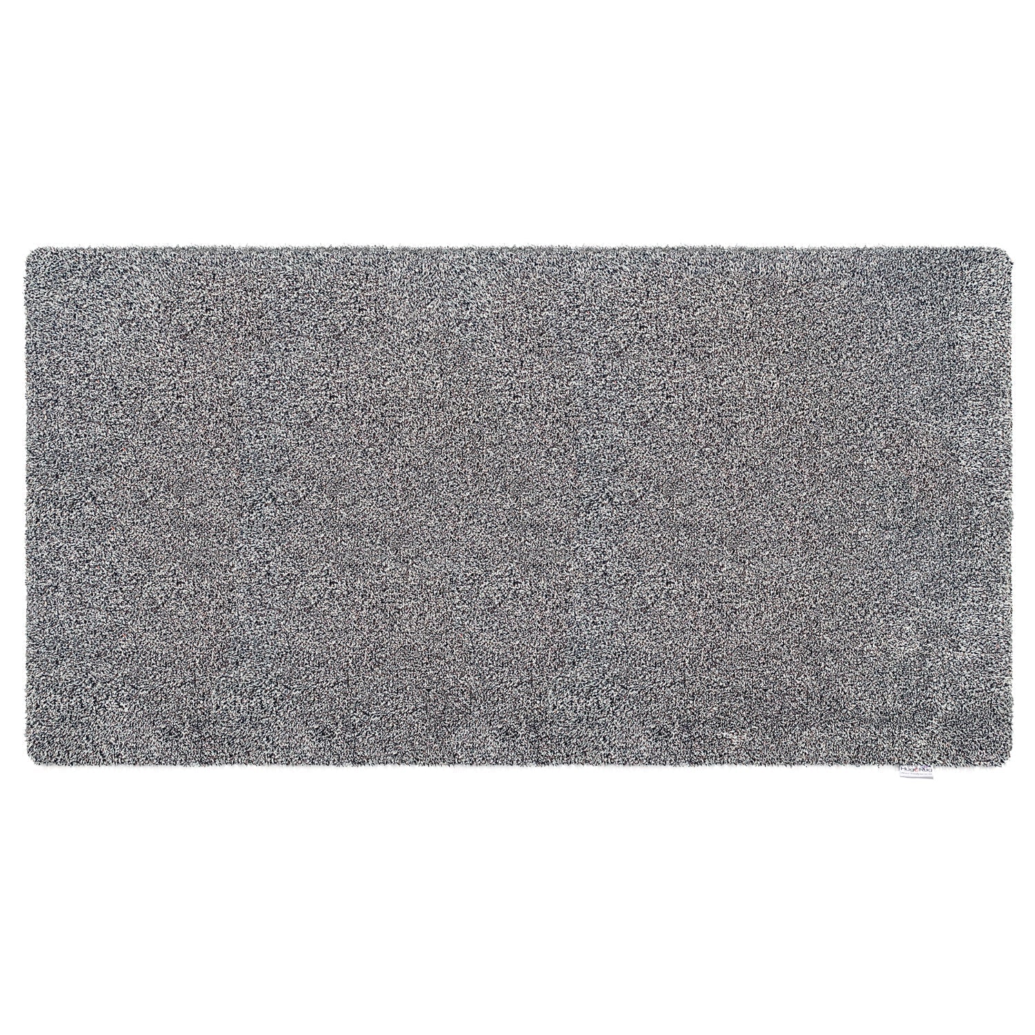 Plain Fleck Light Grey Runner- a 100% recycled material runner in a blend of mid grey, light grey, black, and white flecks.