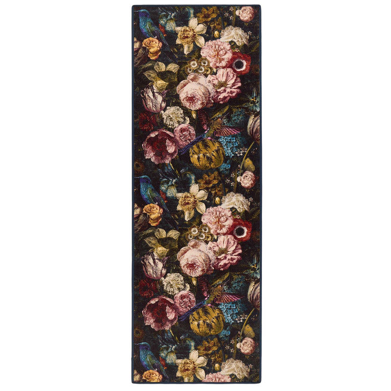 Allure Eco-Washable Runner with a floral pattern.