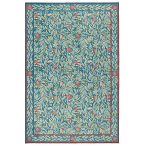 Ancient Apple Tree Midnight Eco-Washable Rug with an apple tree design.