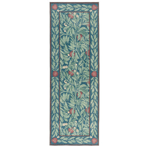 Ancient Apple Tree Midnight Eco-Washable Runner with a red apple tree design. 