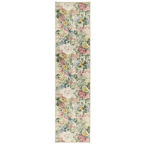Antique Hydrangea & Rose Eco-Washable Runner