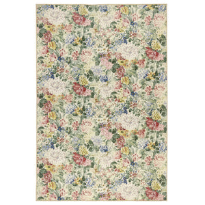 Antique Hydrangea & Rose Chintz Eco-Washable Rug