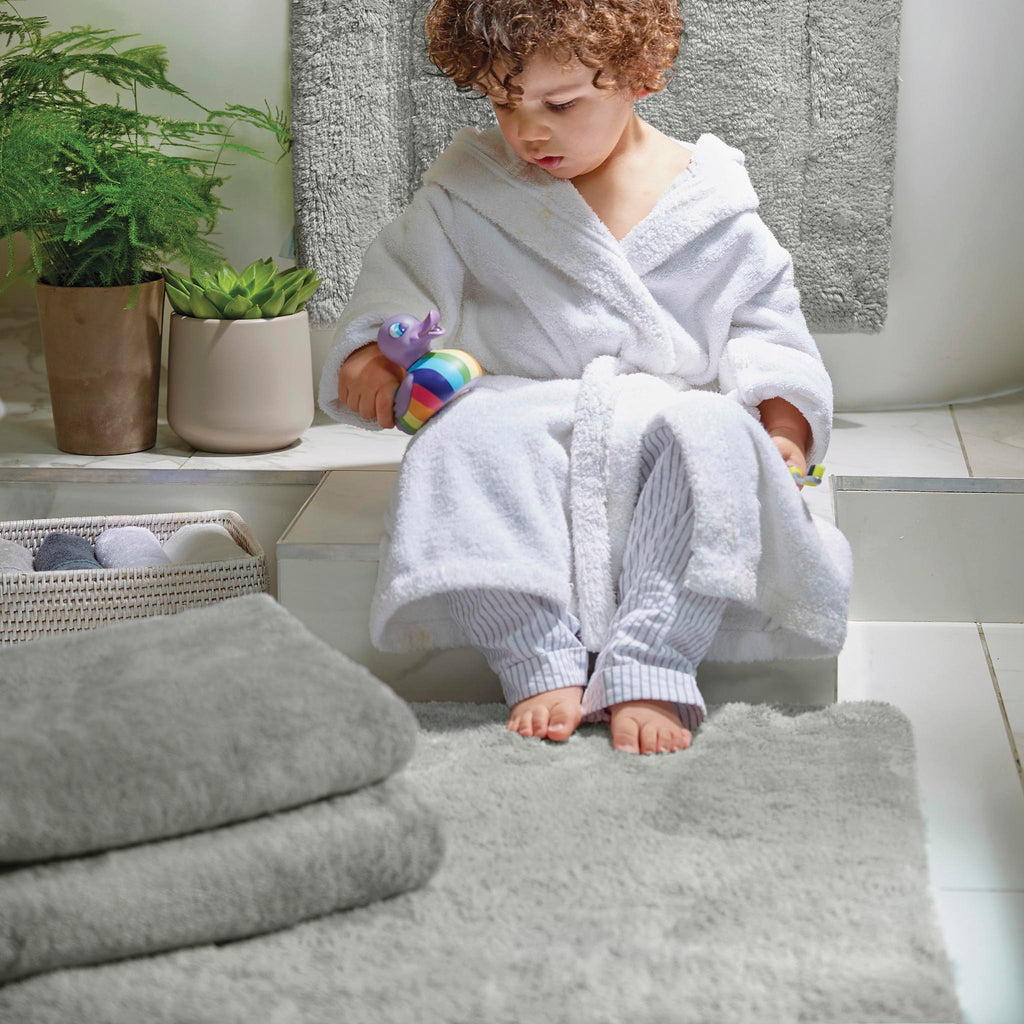 Bamboo Plain Grey Bathmat