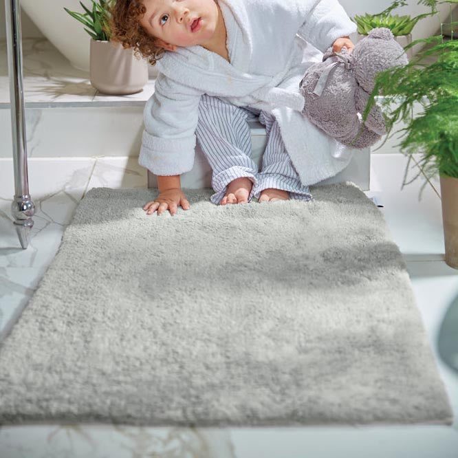 Bamboo Plain Grey Bathmat