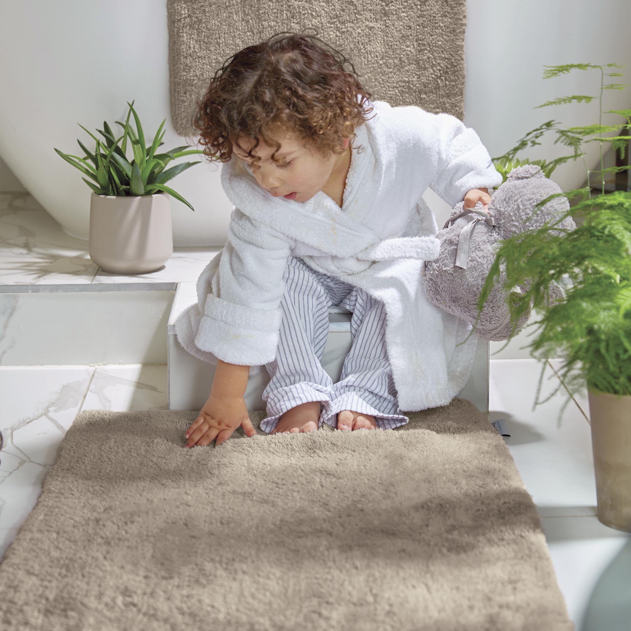 Bamboo Plain Latte Bathmat
