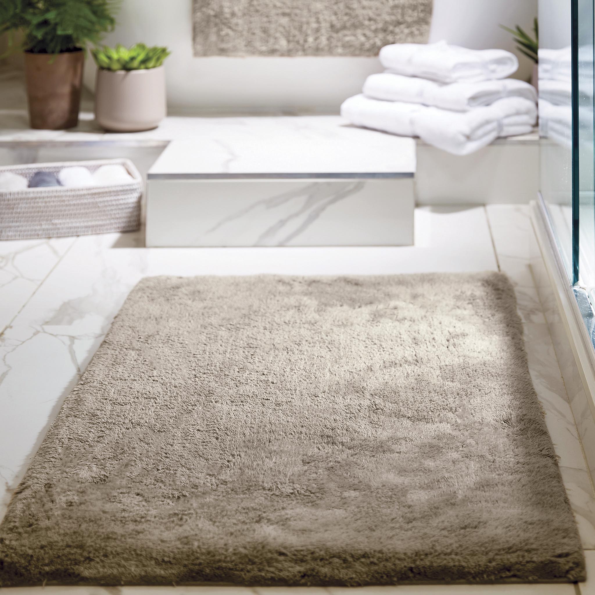 Bamboo Plain Latte Bathmat