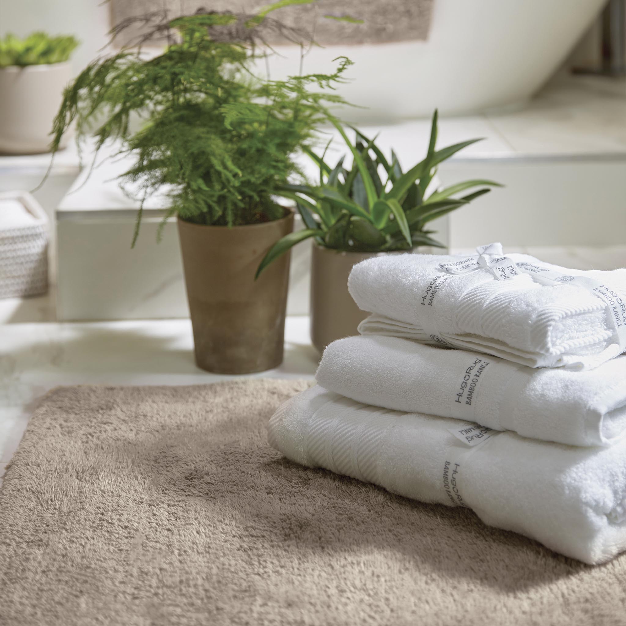 Bamboo Plain Latte Bathmat
