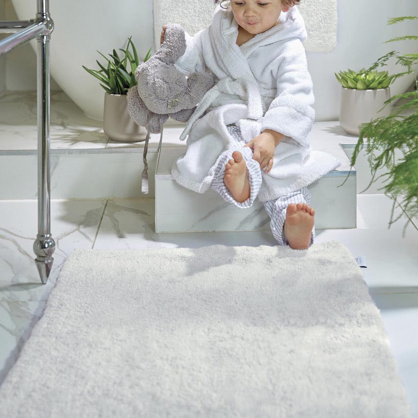 Bamboo Plain White Bathmat
