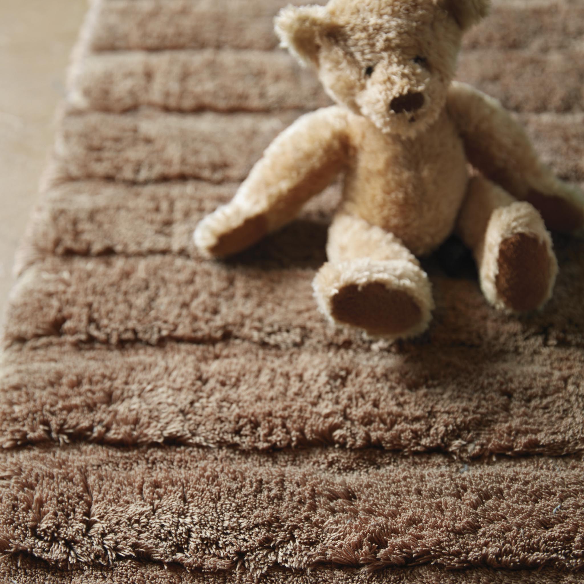 Bamboo Stripe Cappuccino Bathmat