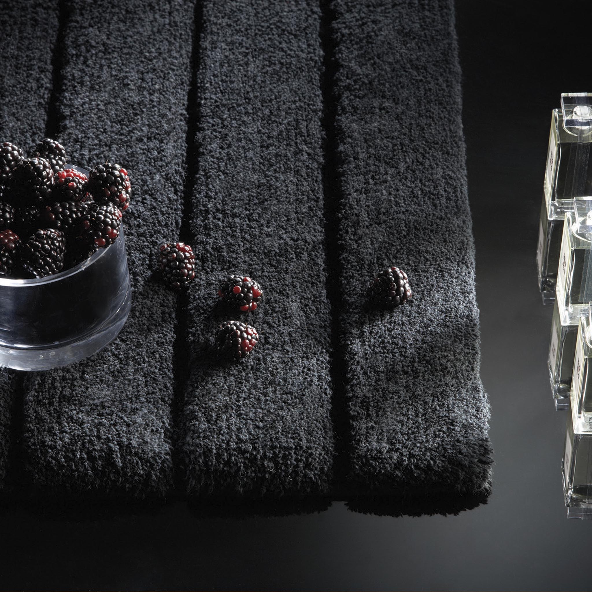 Bamboo Stripe Graphite Bathmat