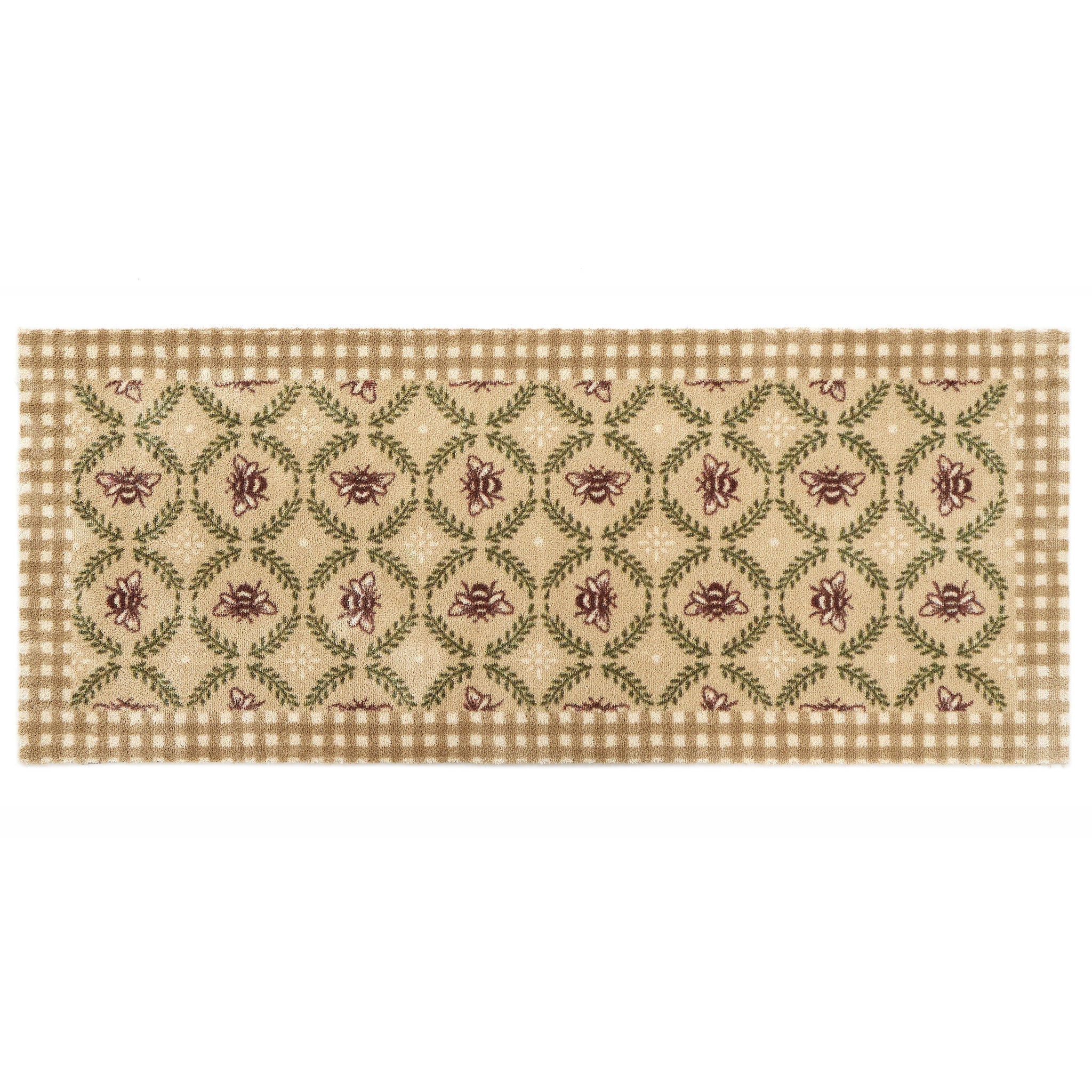 Beehive Beige Washable Runner 8