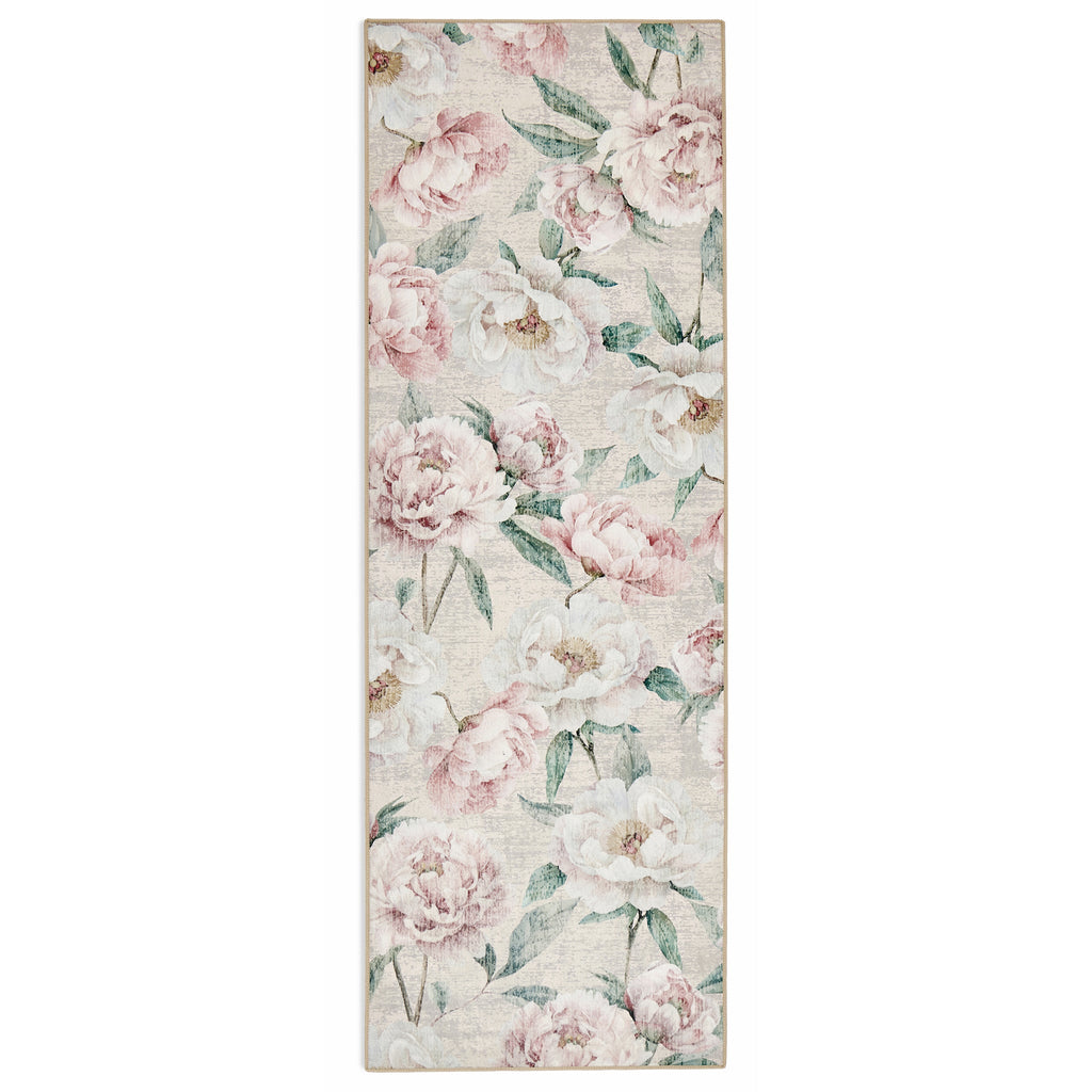 Blooming Peonies Pink Eco-Washable Runner 6