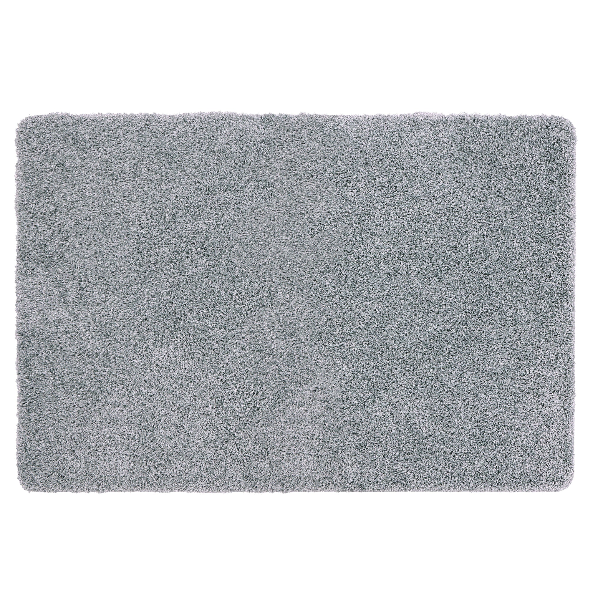 My Blue Fleck Rug – a washable rug in lighter and darker shades of silvery blue.