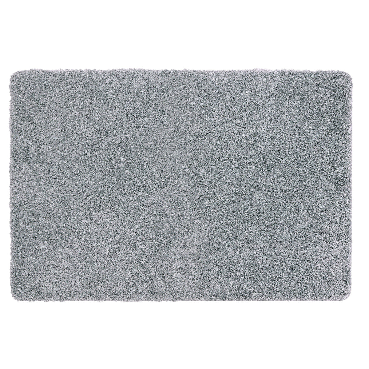 My Blue Fleck Rug – a washable rug in lighter and darker shades of silvery blue.