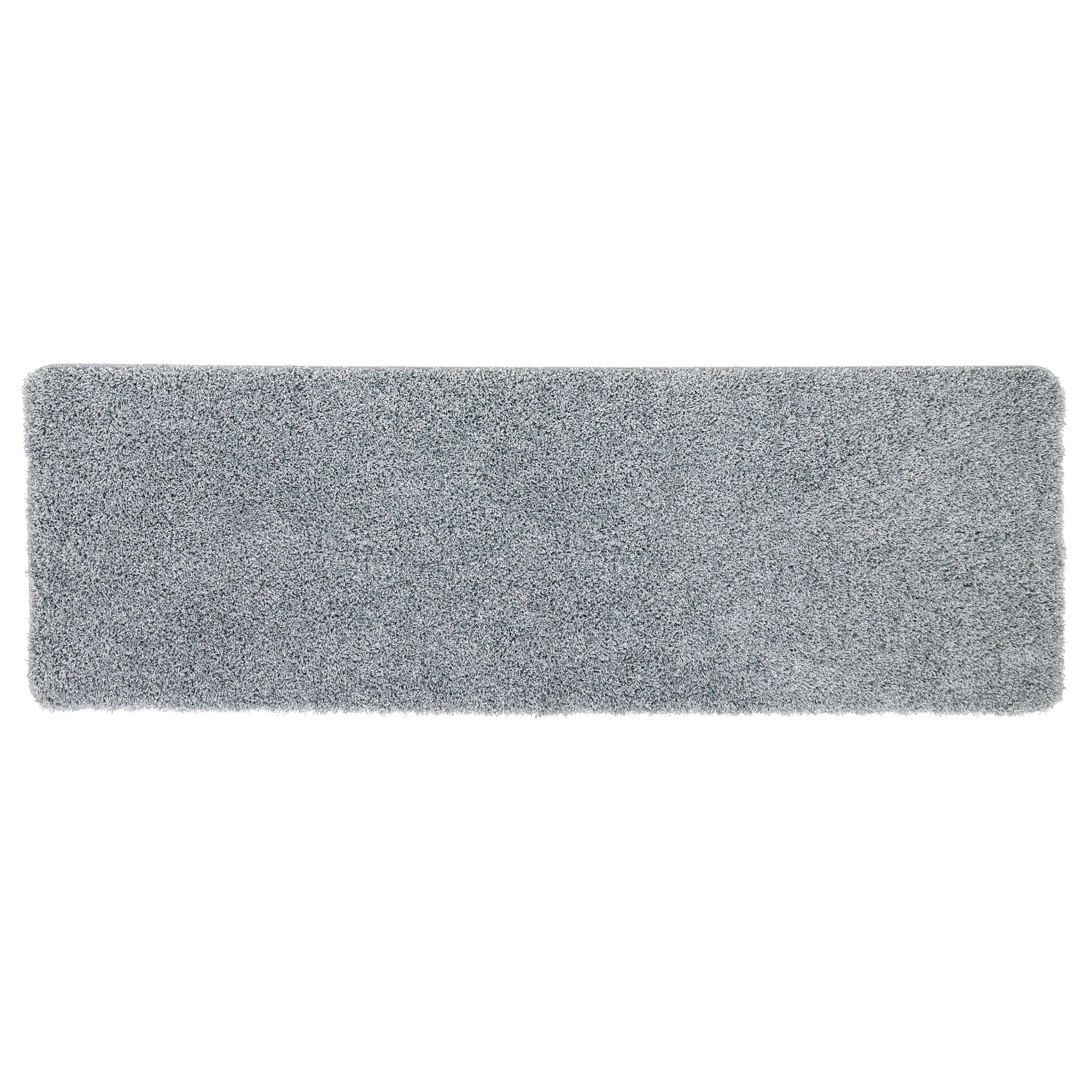My Blue Fleck Rug – a washable rug in lighter and darker shades of silvery blue.