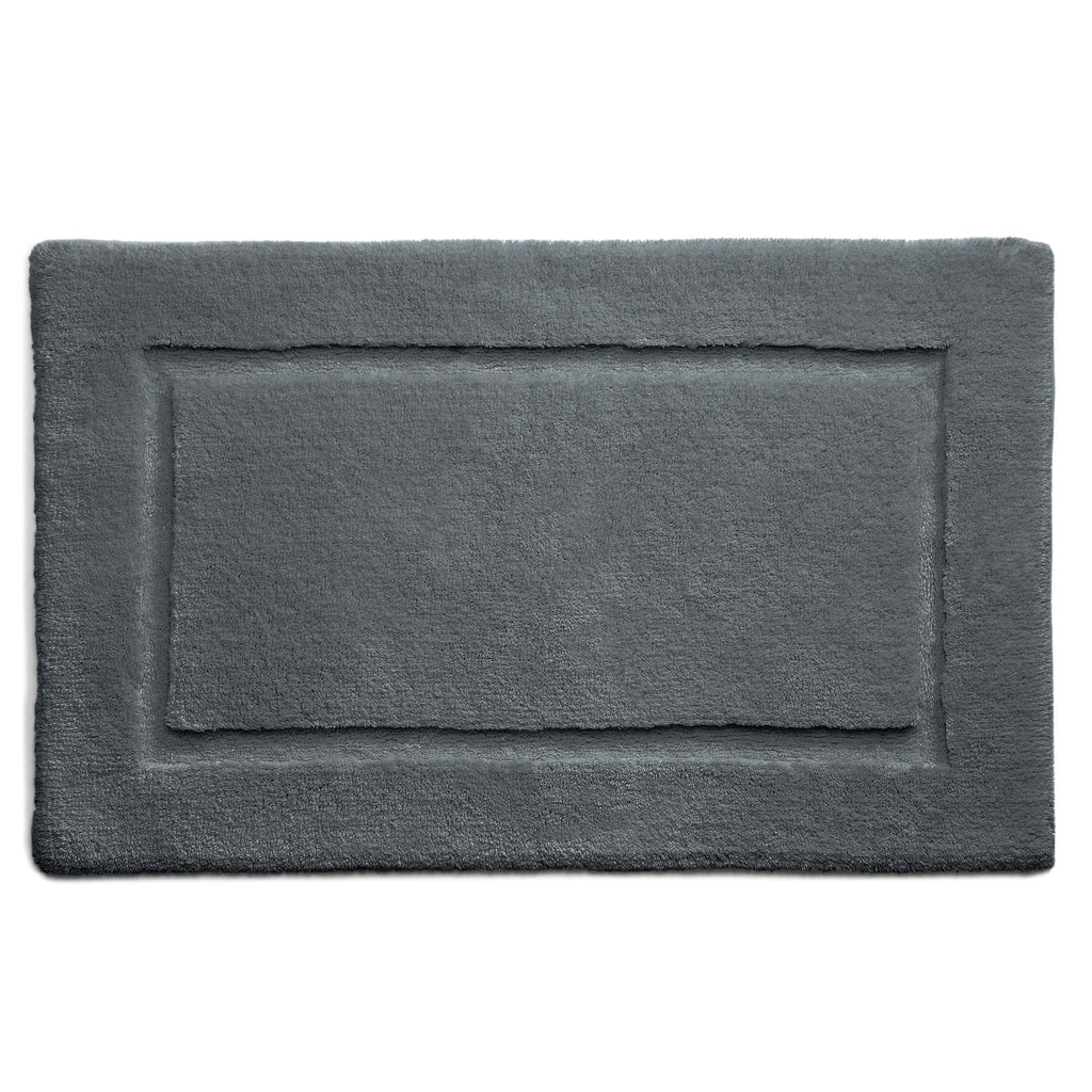 Bamboo Border Graphite Bathmat