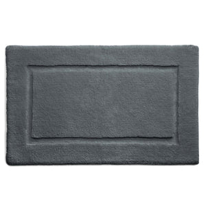 Bamboo Border Graphite Bathmat