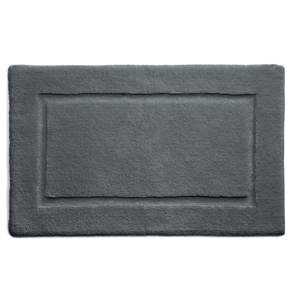 Bamboo Border Graphite Bathmat