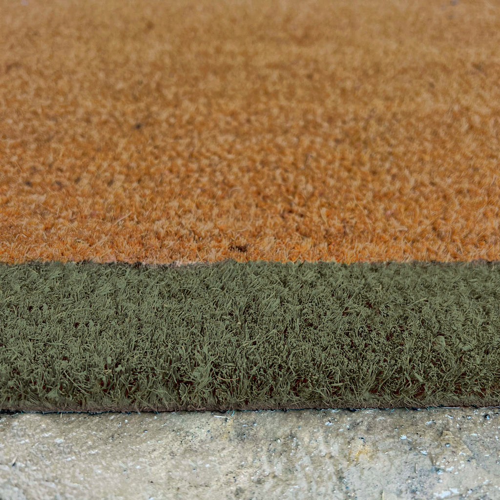 Printed Coir Border Green Doormat 4