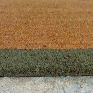 Printed Coir Border Green Doormat 4