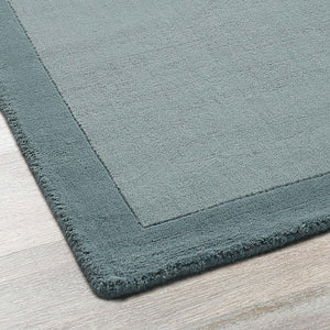 Borders Wool Rug Duck Egg
