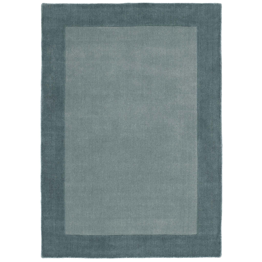 Borders Wool Rug Duck Egg