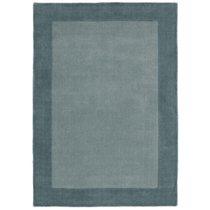 Borders Wool Rug Duck Egg