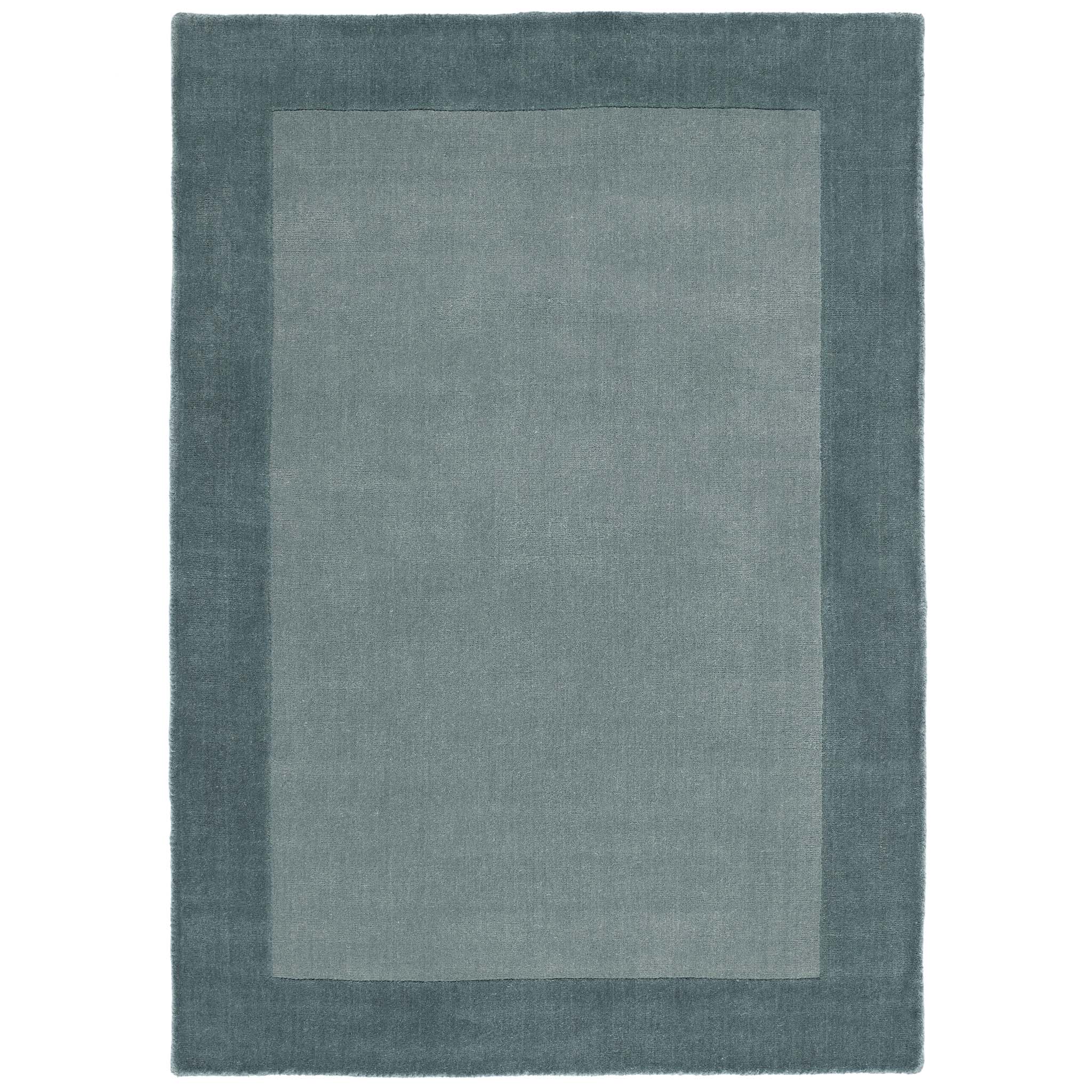 Borders Wool Rug Duck Egg