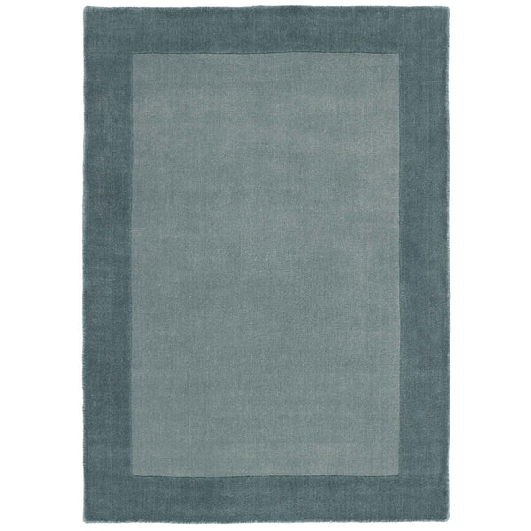 Borders Wool Rug Duck Egg