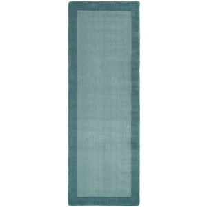 Borders Wool Hallway Runner Duck Egg 3