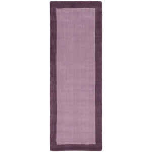 Borders Wool Rug Mauve 4