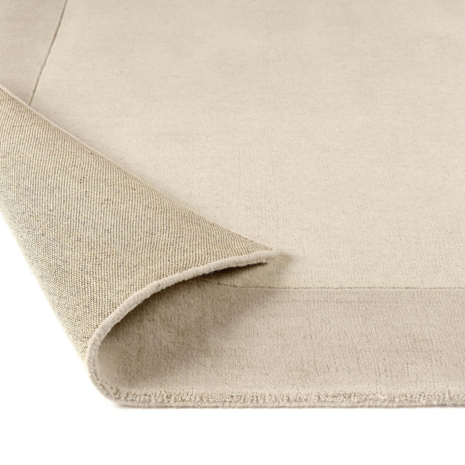 Border Nautral Runner - a 100% wool runner featuring a darker natural border. 