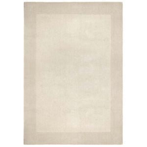 Borders Wool Rug Natural