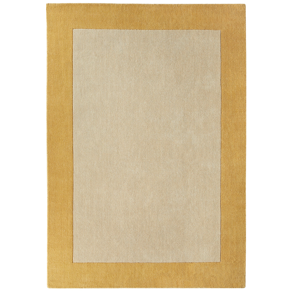 Borders Wool Rug Ochre