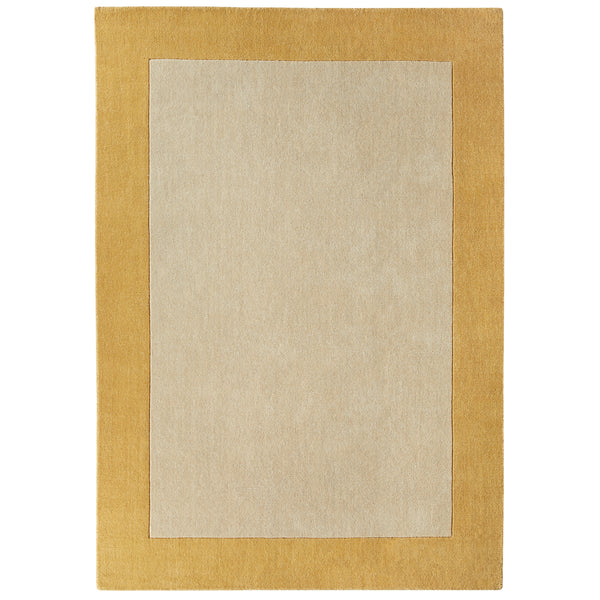 Borders Wool Rug Ochre