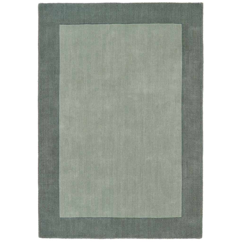 Borders Wool Rug Sage Green