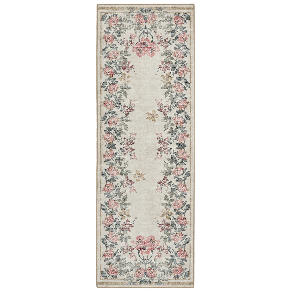 Botanical Border Eco-Washable Runner 5