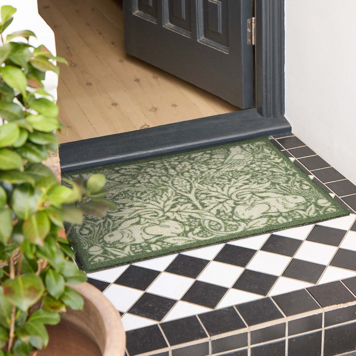 Brer Rabbit Green Outdoor Doormat