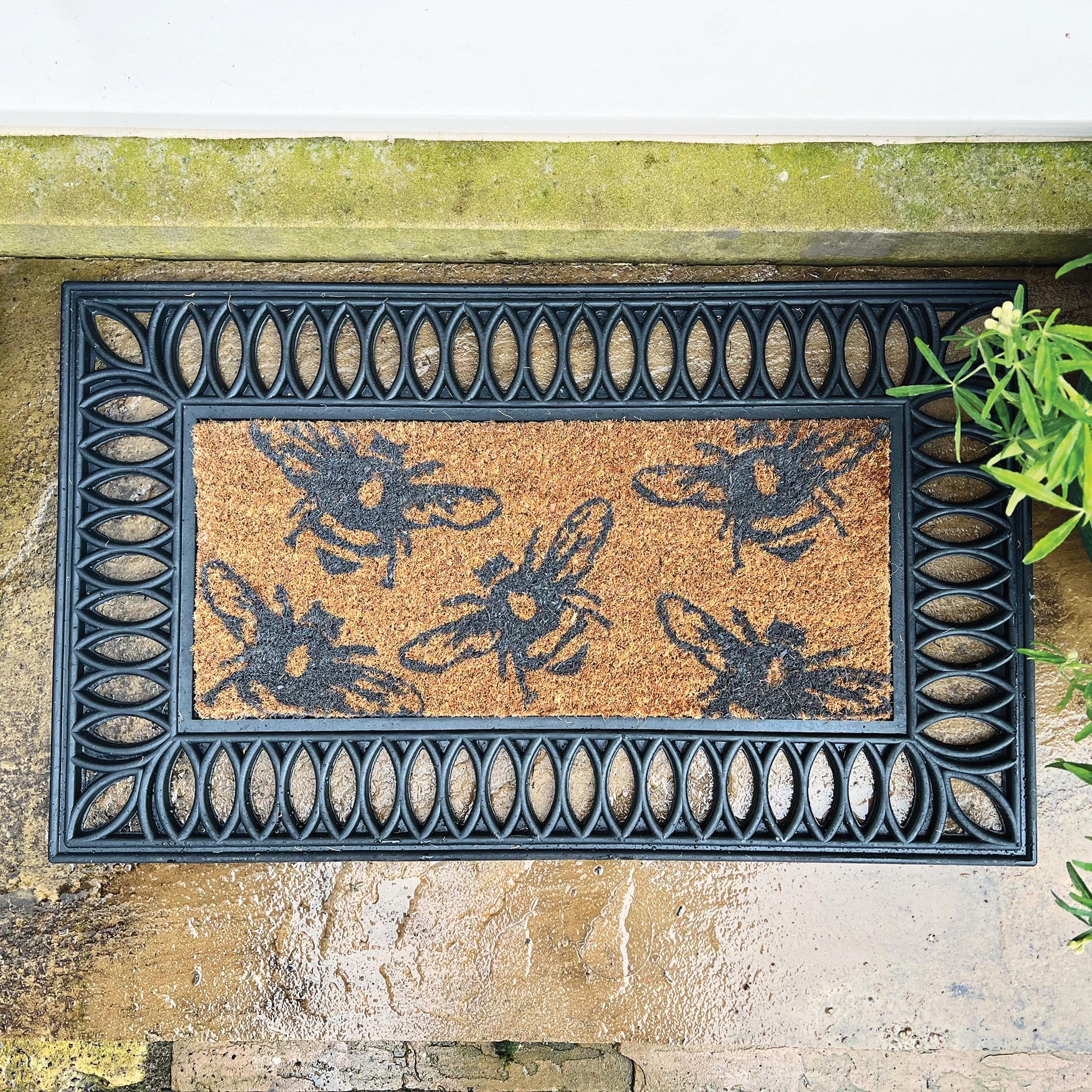 Coir Insert Buzzy Bee Doormat