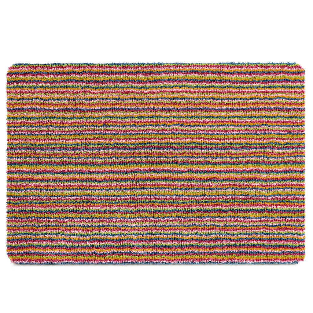 Candy Bright Stripe Washable Doormat